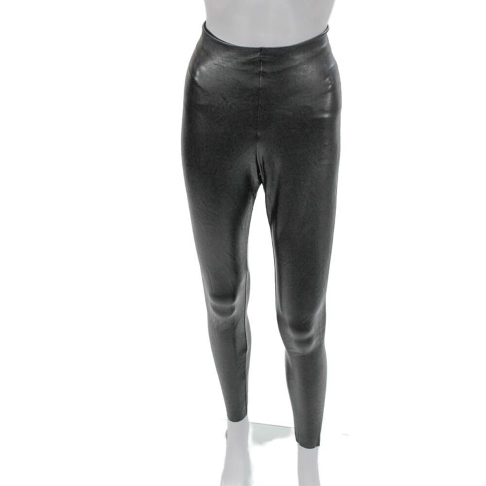 Commando Women Black Polyester Leggings Size M